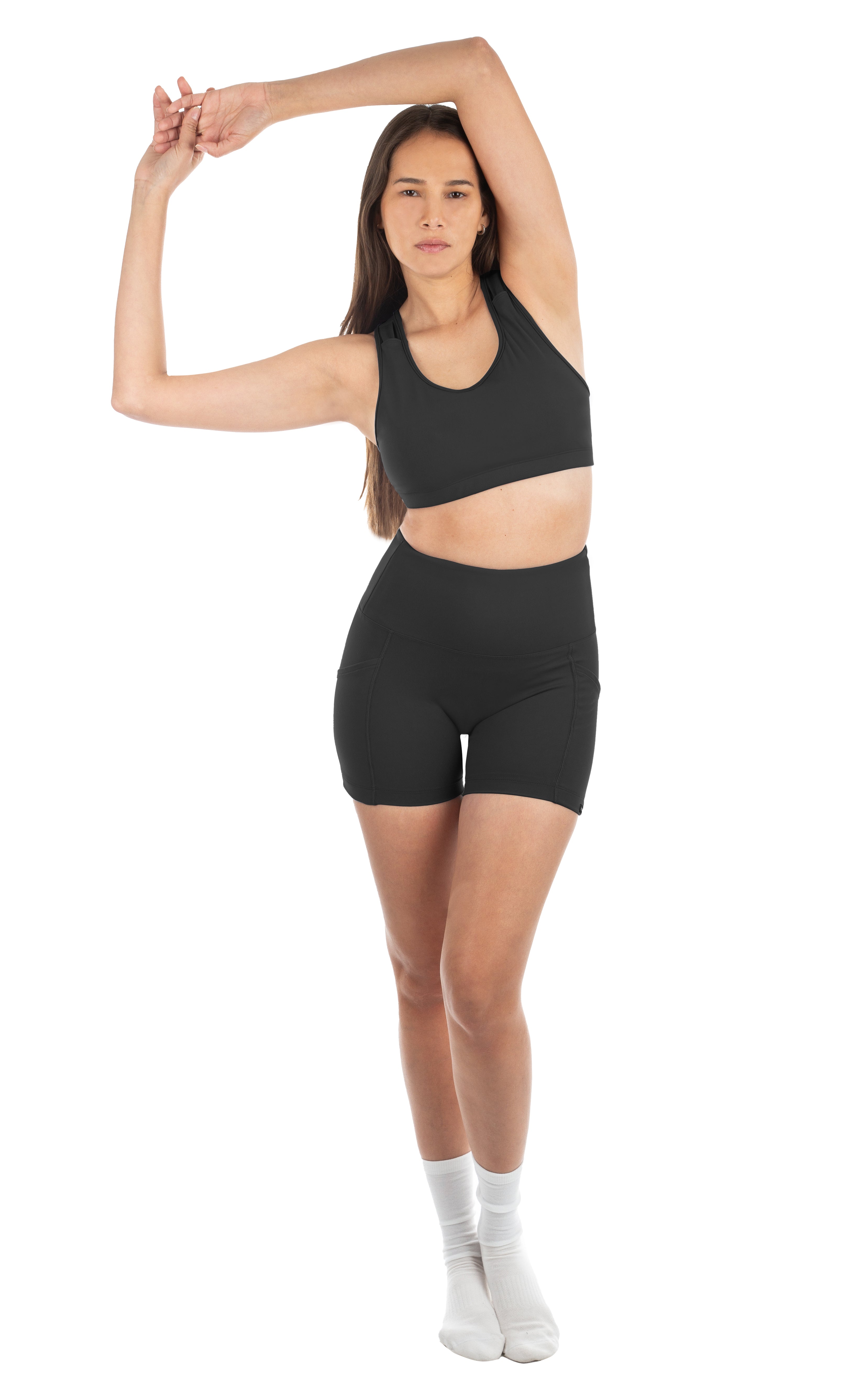 Activloops™ Sports Bra // Black Short Set