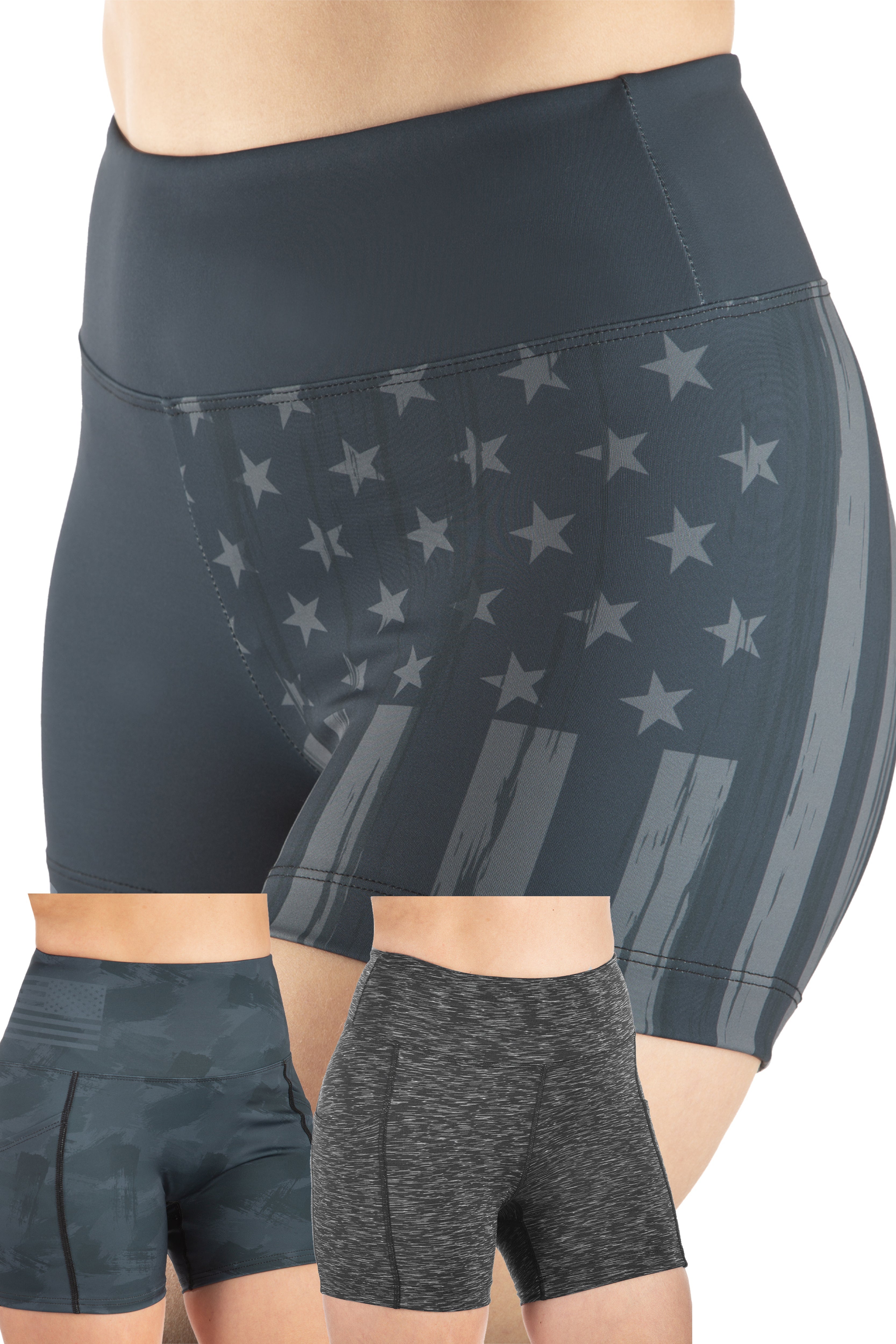 3-PACK Blackout Performance Shorts