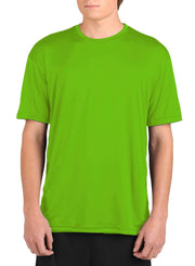 Microtech™ Loose Fit Short Sleeve Shirt Men's Performance Gear WSI Sports S LIME 