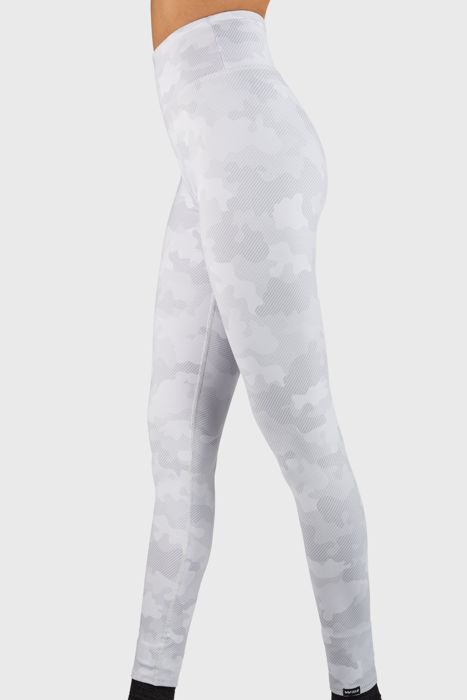 White Out Camo Wide Waistband Legging