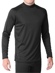 Youth - Microtech™ Form Fitted Long Sleeve Shirt Men's Performance Gear WSI Sports YM BLACK 