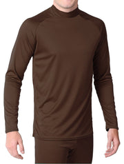 WSI - Microtech™ Form Fitted Long Sleeve Shirt Men's Performance Gear WSI Sports S CHOCOLATEBROWN 
