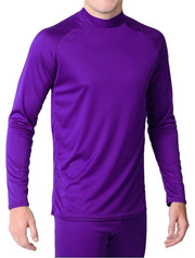 Youth - Microtech™ Form Fitted Long Sleeve Shirt Men's Performance Gear WSI Sports YM PURPLE 