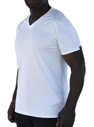 Microtech Short Sleeve V-Neck Raglan Shirt Men's Performance Gear WSI Sports 