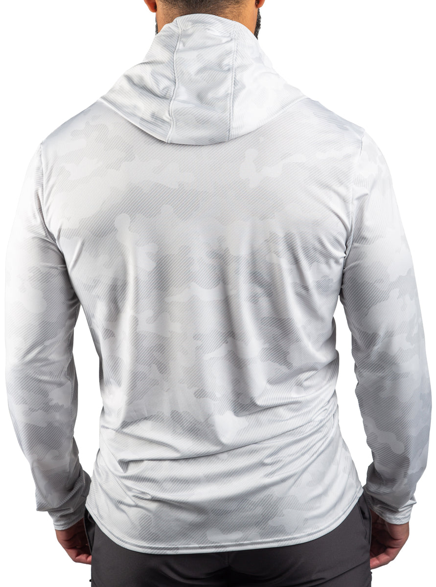 Performance Mesh White Out Camo Sun Hoodie – WSI Sportswear