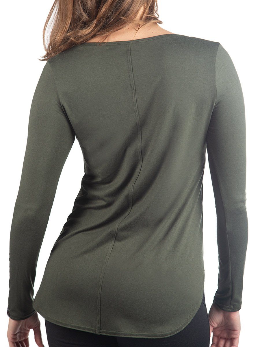 Women's Olive SoftTECH™ Long Sleeve Women's Performance Gear WSI Sportswear