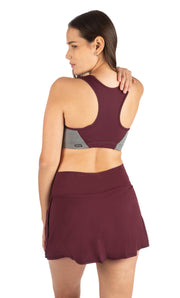 Activloops™ Heather Burgundy 2-in-1 Sports Bra