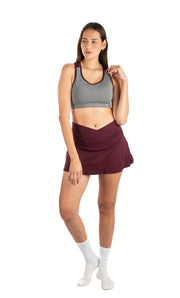 Activloops™ Heather Burgundy 2-in-1 Sports Bra