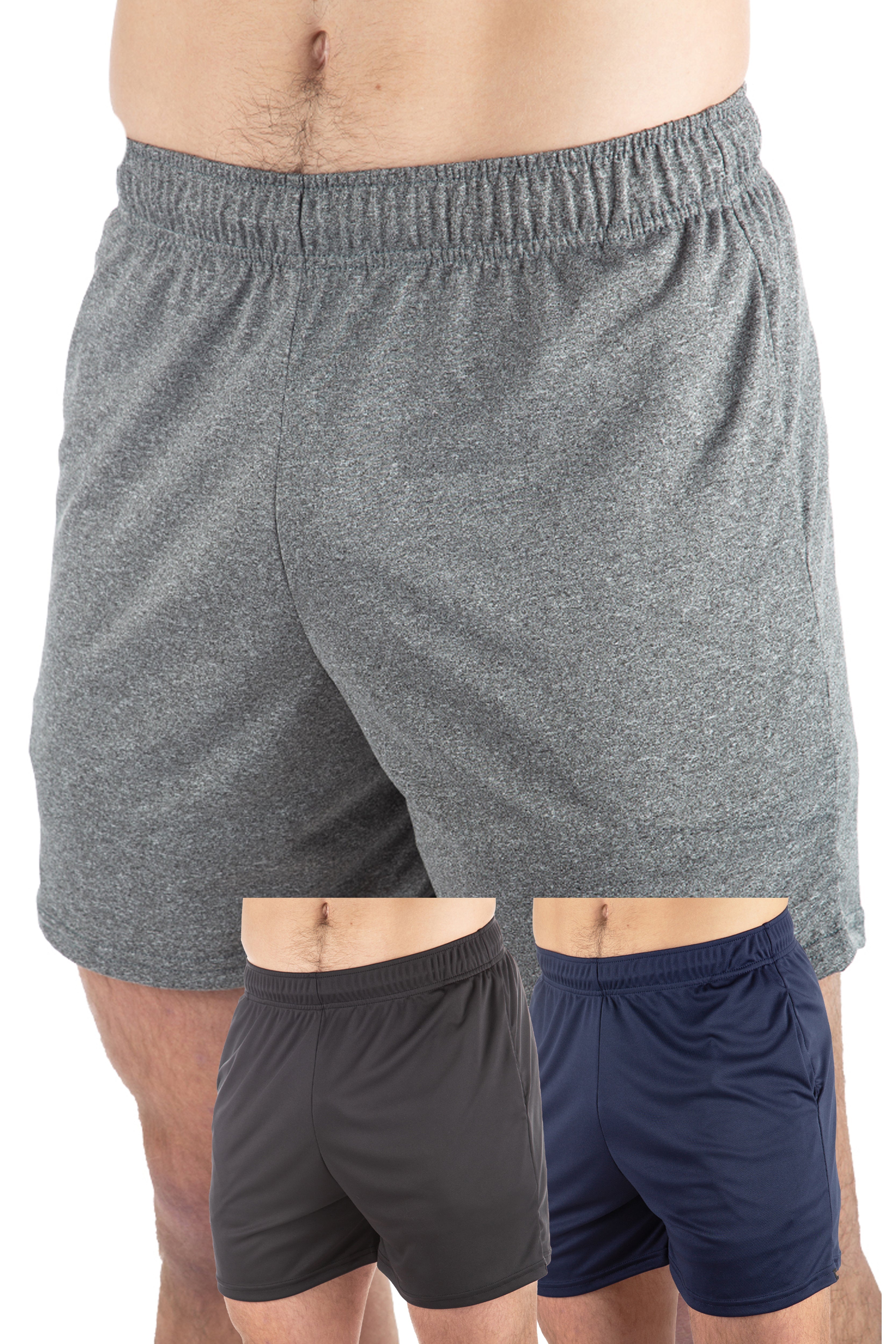 3-Pack Microtech™ Pocketed Gym Short 5'' Inseam