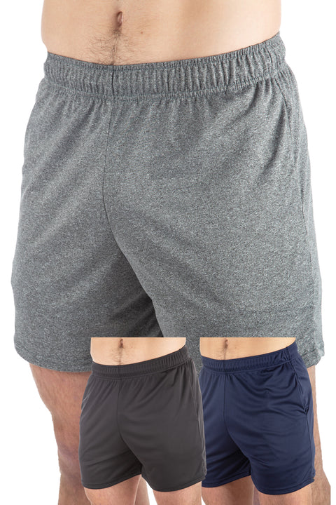 3-Pack Microtech™ Pocketed Gym Short 5&