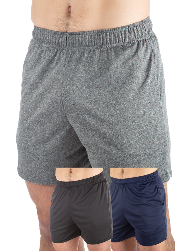 3-Pack Microtech™ Pocketed Gym Short 5&