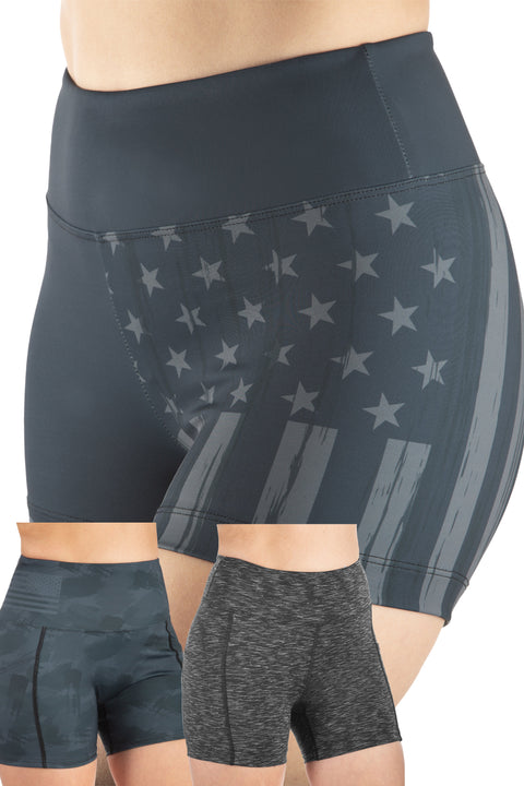 3-PACK Blackout Bundle Performance Pocketed Shorts