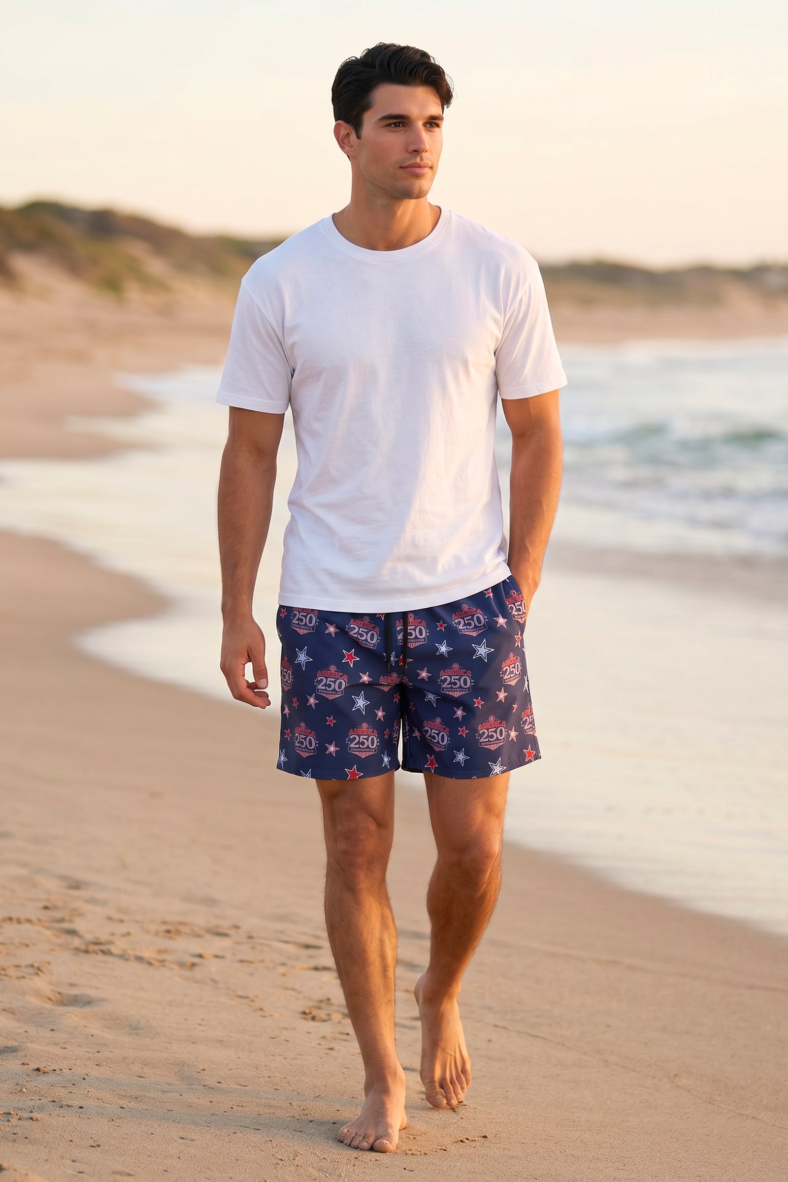 America's 250th Pocketed Swim Trunk