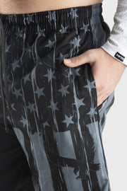 Eagle Flag Pocketed Swim Trunk