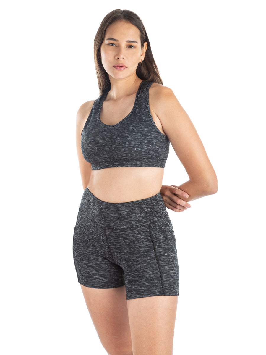 Steel Activloops Bra & Pocketed Short Set