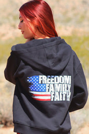 HIGHLAND FAITH FAMILY FREEDOM FULL ZIP SWEATSHIRT