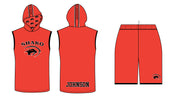 Red Shakopee Sabers Microtech (Freshman/Sophmore) Hoodie & Short ($65.60 after 20% Discount Code: SABERS20)