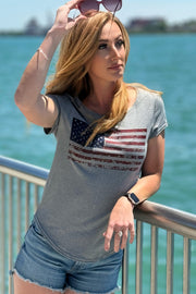 Women's SoftTECH™ Flag Cap sleeve