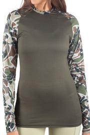 SoftTECH™ OLIVE PRYM1 OS CAMO Mesh Long Sleeve