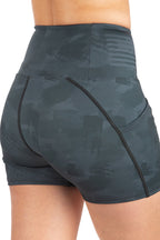 Women's Black Camo Spandex Performance Shorts