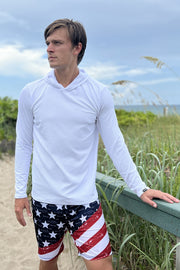Illusion Mesh America Hoodie