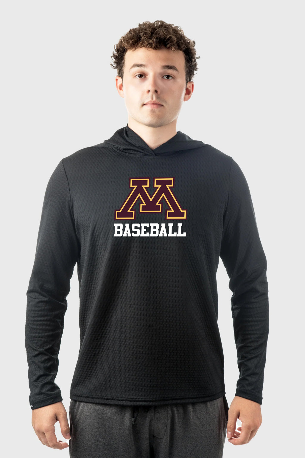U of M Illusion Mesh Hoodie