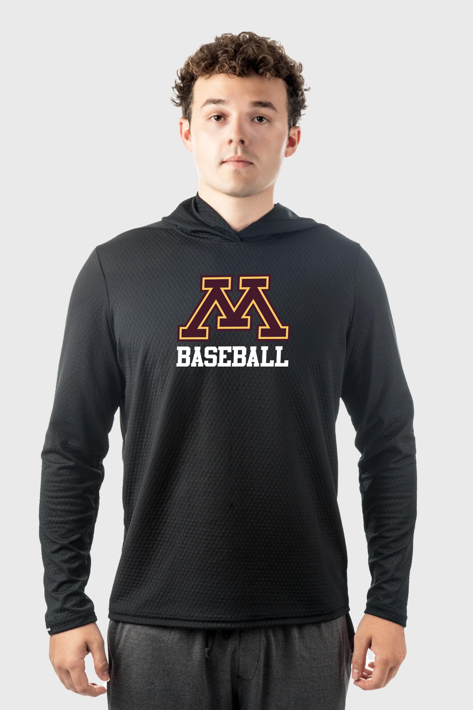 U of M Illusion Mesh Hoodie