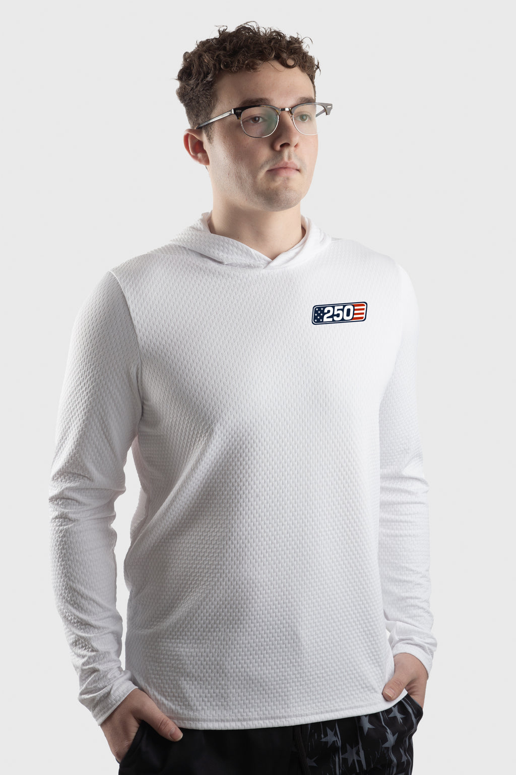 250th Flag Illusion Mesh Sun Hoodie