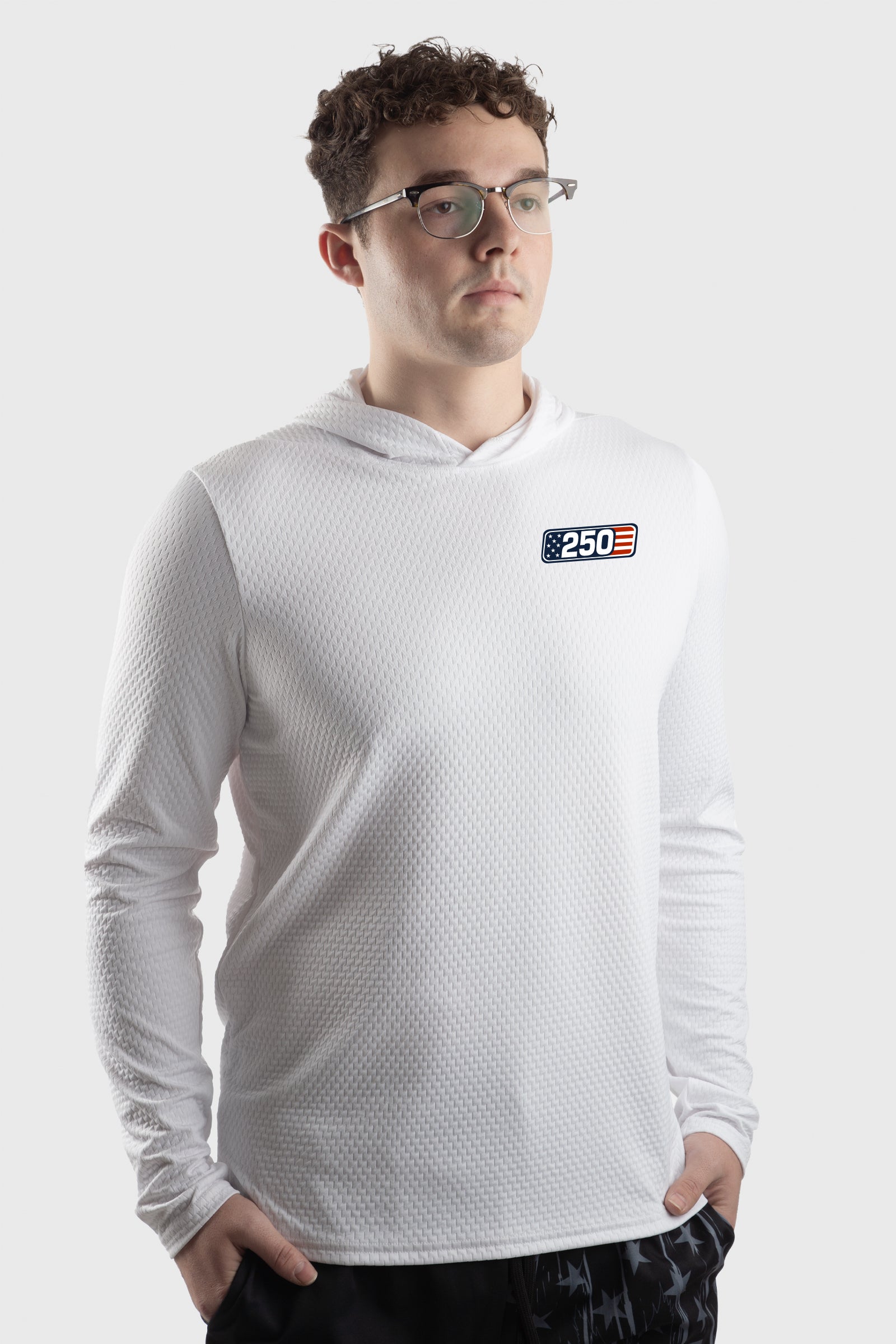 250th Flag Illusion Mesh Sun Hoodie