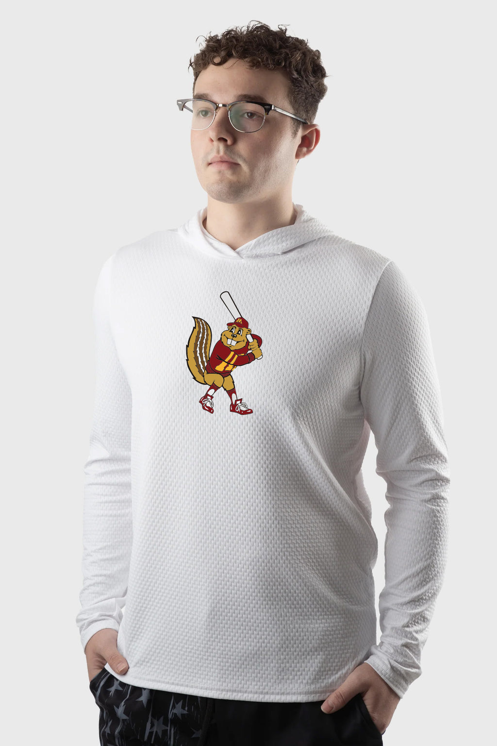 U of M Gopher Illusion Mesh Hoodie
