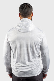 Performance Mesh White Out Camo Sun Hoodie