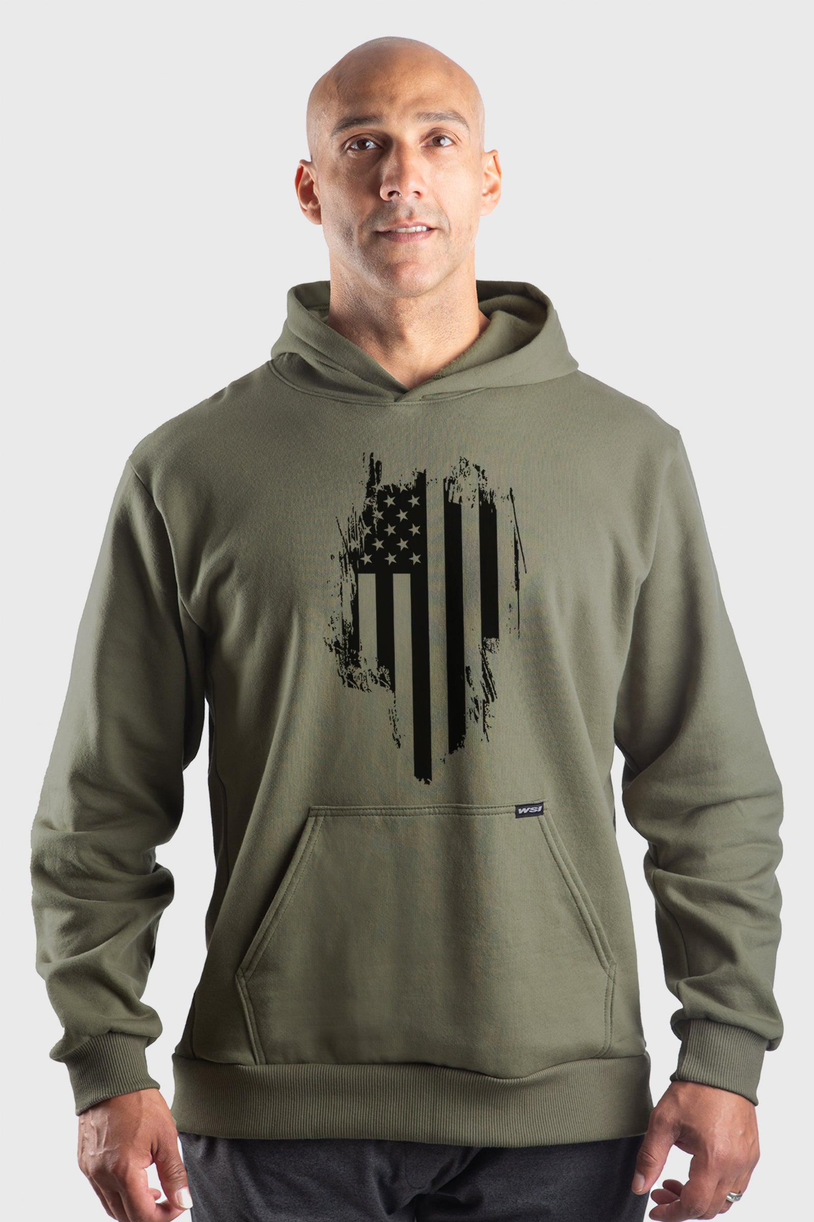 Distressed Flag Fleece Hoodie