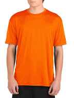 Microtech™ Youth Loose Fit Short Sleeve Shirt Men's Performance Gear WSI Sports YM BLAZE ORANGE 