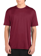 Microtech™ Youth Loose Fit Short Sleeve Shirt Men's Performance Gear WSI Sports YL CARDINAL RED 