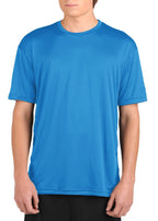 Microtech™ Youth Loose Fit Short Sleeve Shirt Men's Performance Gear WSI Sports YM COLUMBIA BLUE 