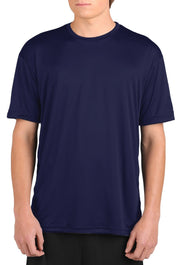 Microtech™ Youth Loose Fit Short Sleeve Shirt Men's Performance Gear WSI Sports YM NAVY 