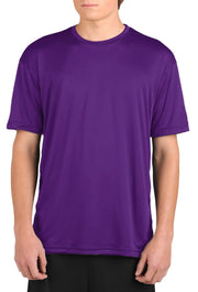 Microtech™ Youth Loose Fit Short Sleeve Shirt Men's Performance Gear WSI Sports YM PURPLE 
