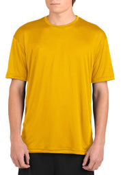 Microtech™ Youth Loose Fit Short Sleeve Shirt Men's Performance Gear WSI Sports YM YELLOW 