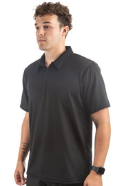 Illusion Mesh Loose Fit Short Sleeve Polo