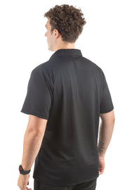 Illusion Mesh Loose Fit Short Sleeve Polo