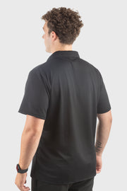 Illusion Mesh Loose Fit Short Sleeve Polo