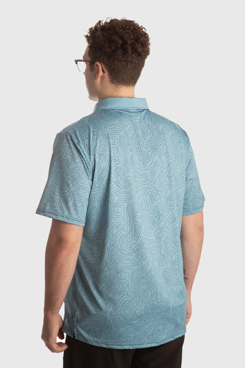 Water Depth Performance Mesh Polo