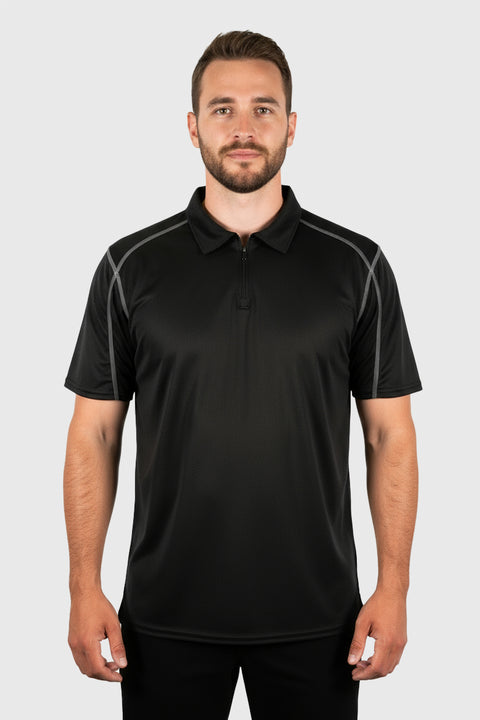 Microtech™ Loose Fit 1/4 Zip Polo Shirt