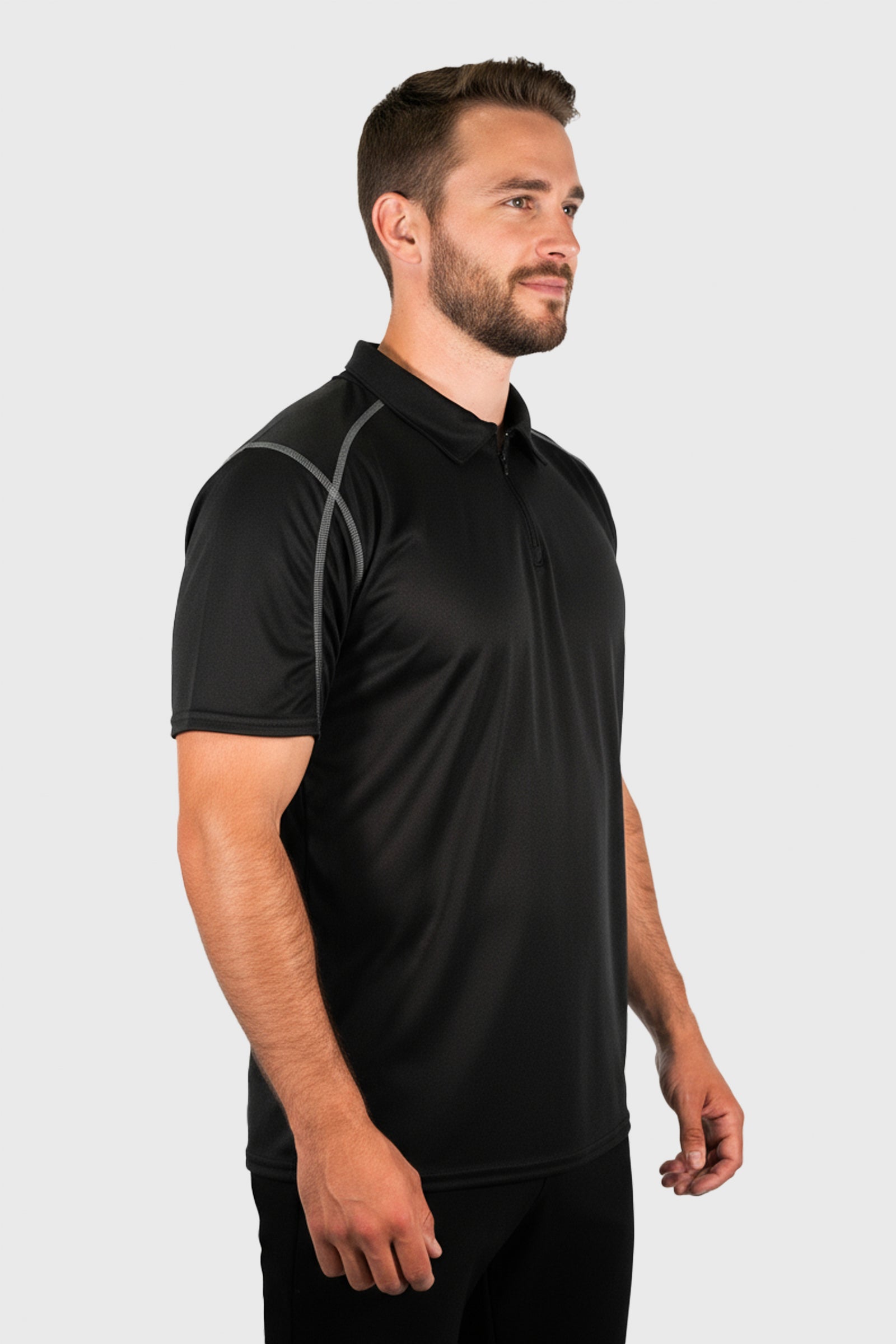 Microtech™ Loose Fit 1/4 Zip Polo Shirt