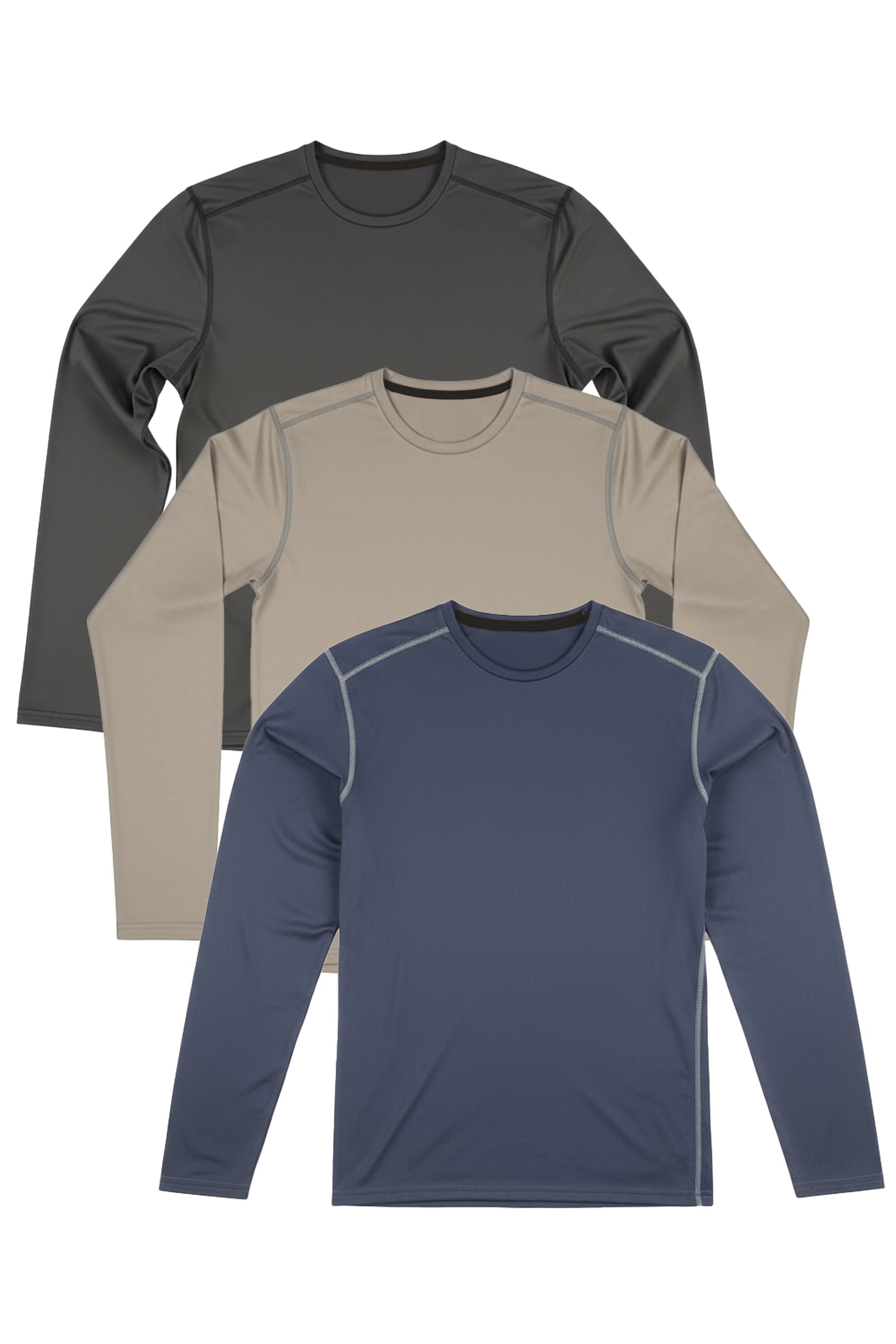 3-Pack Men's Essential SoftTECH™ Long Sleeve