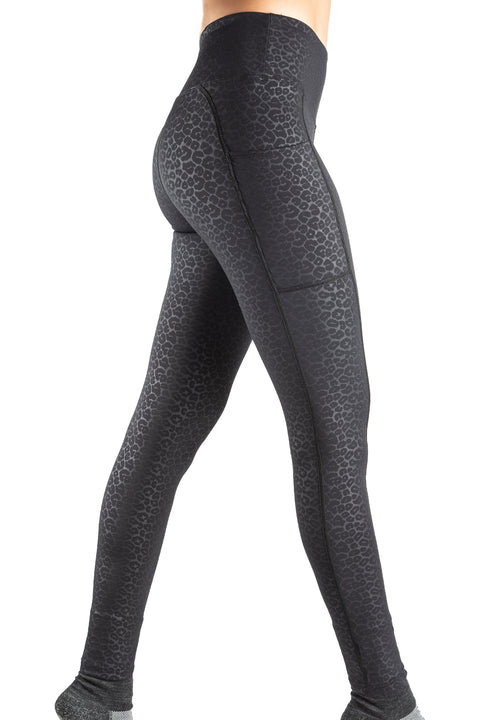Nala Leopard Wide Waistband Pocketed Leggings