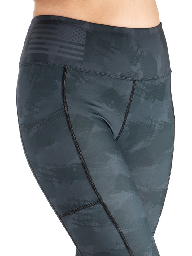 Blackout Camo Pocketed Legging