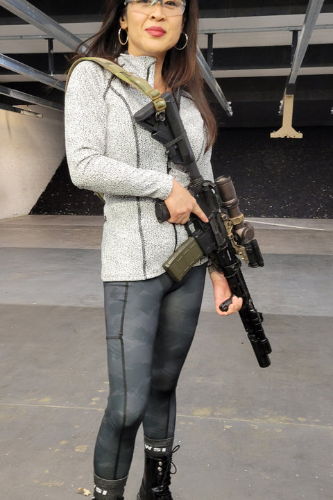 Blackout Camo Pocketed Legging