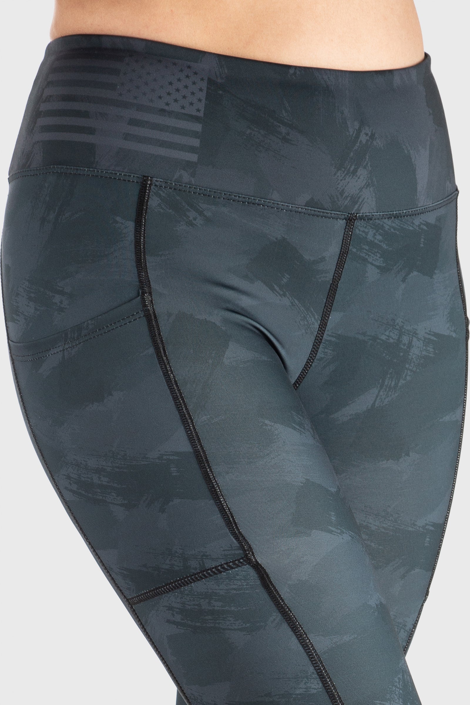 Blackout Camo Pocketed Legging