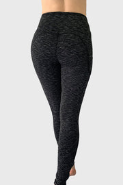 Tri-Heather Pocketed Legging (No inseam)
